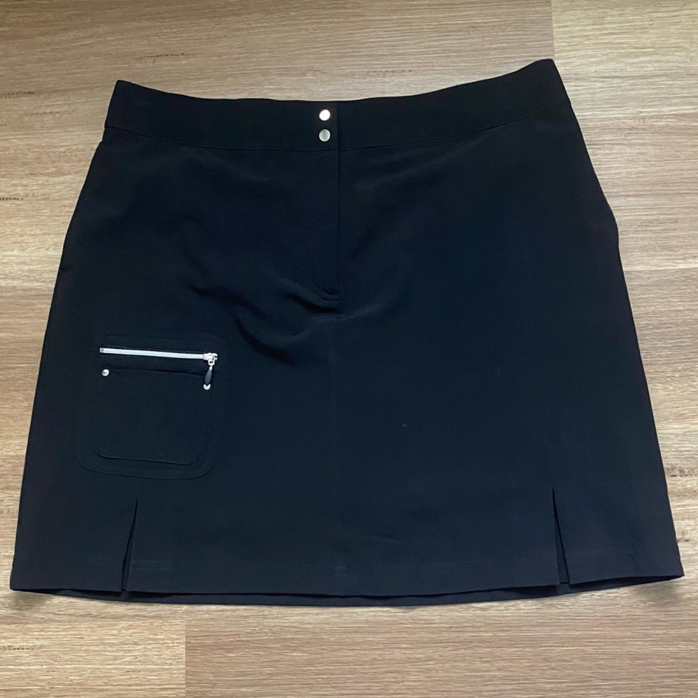 Classic Black Women's Skort with Front Pocket